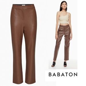 Aritzia Babaton Command Pant in Python 
Vegan Leather Size4